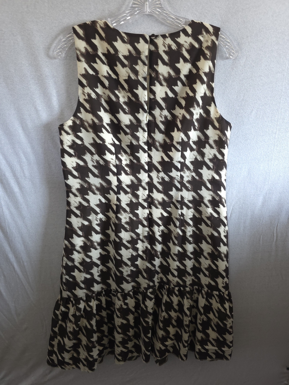 J. Crew Black & Cream Houndstooth Sleeveless Dress - Picture 5 of 7